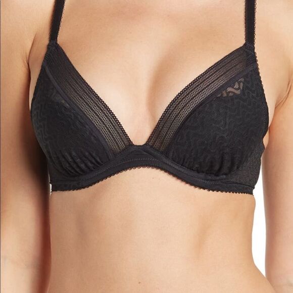 Wacoal  lightweight  underwire lined bra size 32D in black , NWT - Picture 1 of 9